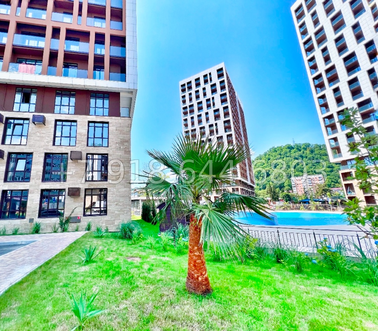 № 334 Р. Квартира без отделки в ЖК Аллея Парк Сочи Дагомыс  - миниатюра 1