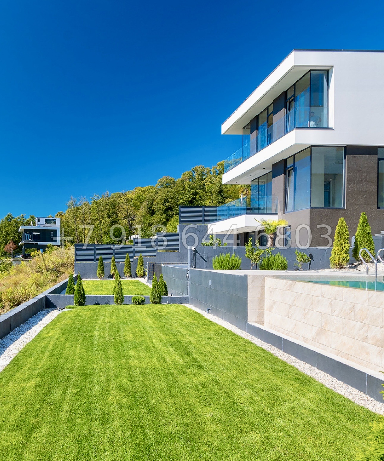 № 18 В. Два роскошных дома с бассейном и с прямым видом на море в Сочи  - миниатюра 19