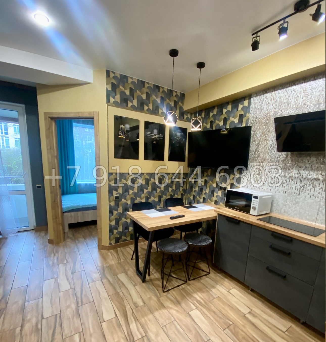 № 442 р. Квартира у моря с бассейном в Сочи ЖК Мадрид 4 - миниатюра 1