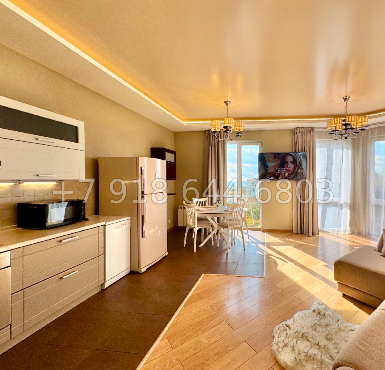 № 572 р. Квартира у парка Ривьера Сочи с бассейном  - миниатюра 11