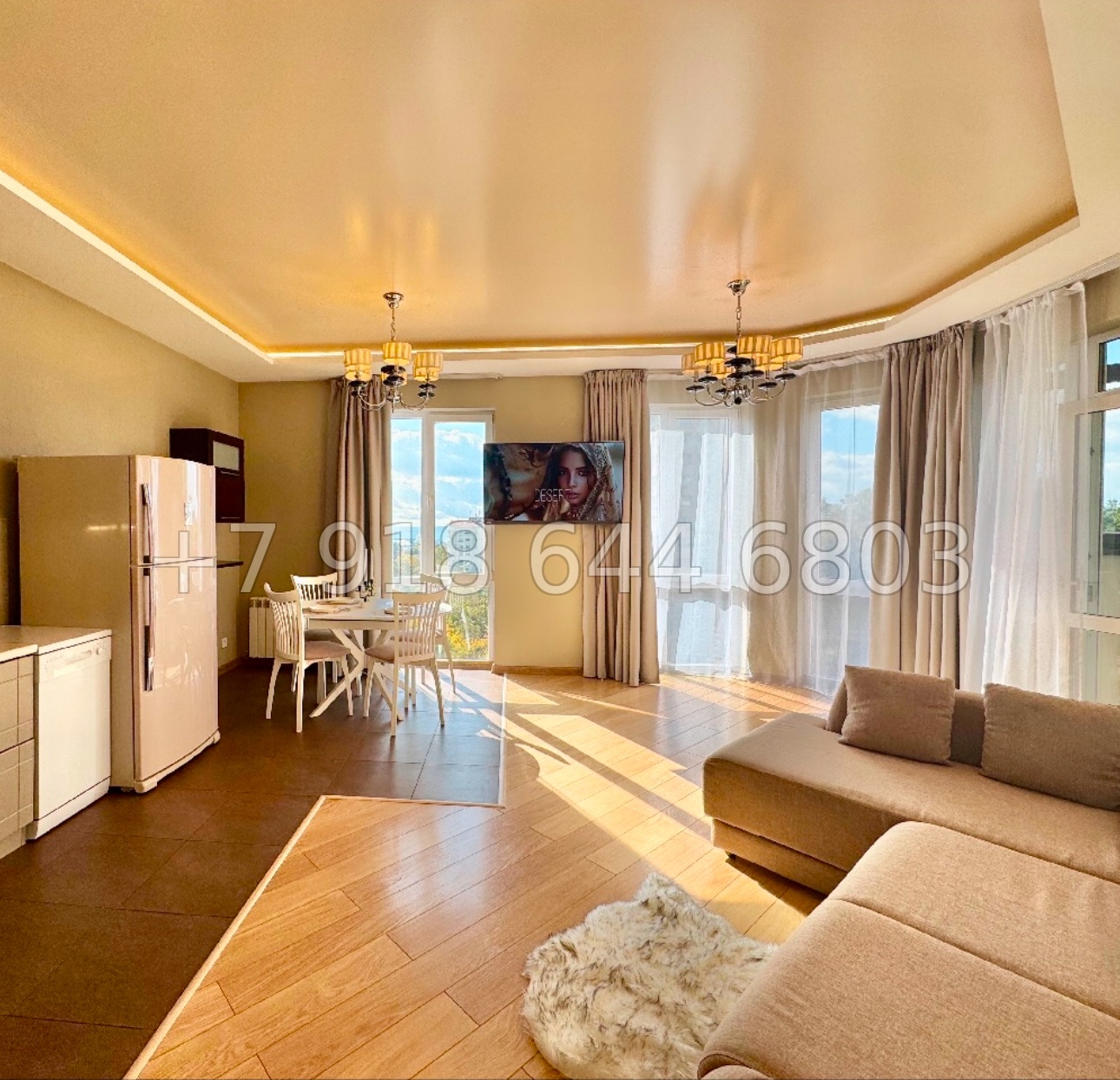 № 572 р. Квартира у парка Ривьера Сочи с бассейном  - миниатюра 5