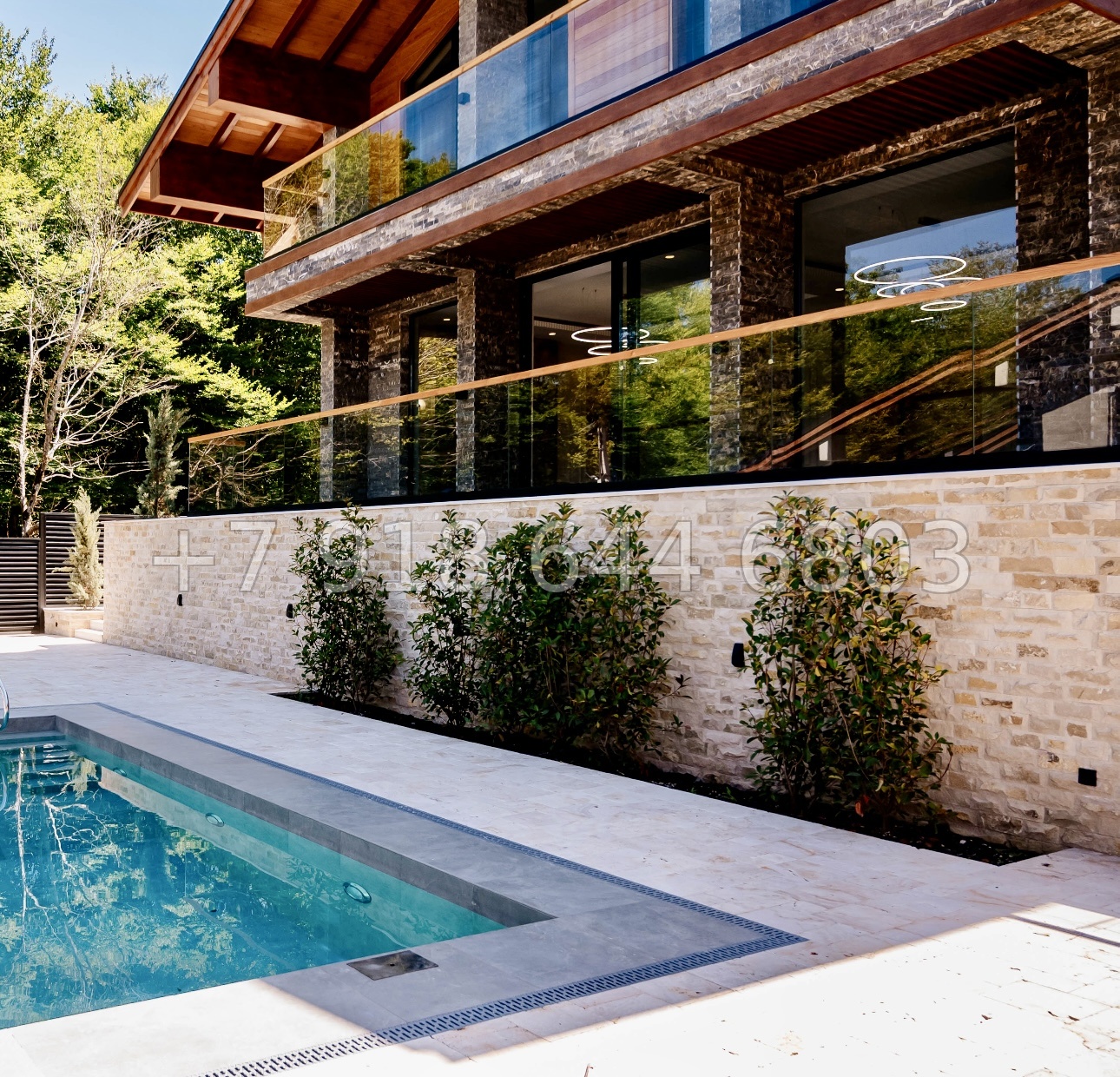 № 25В. Роскошный дом из бруса в городе Сочи с бассейном  - миниатюра 67