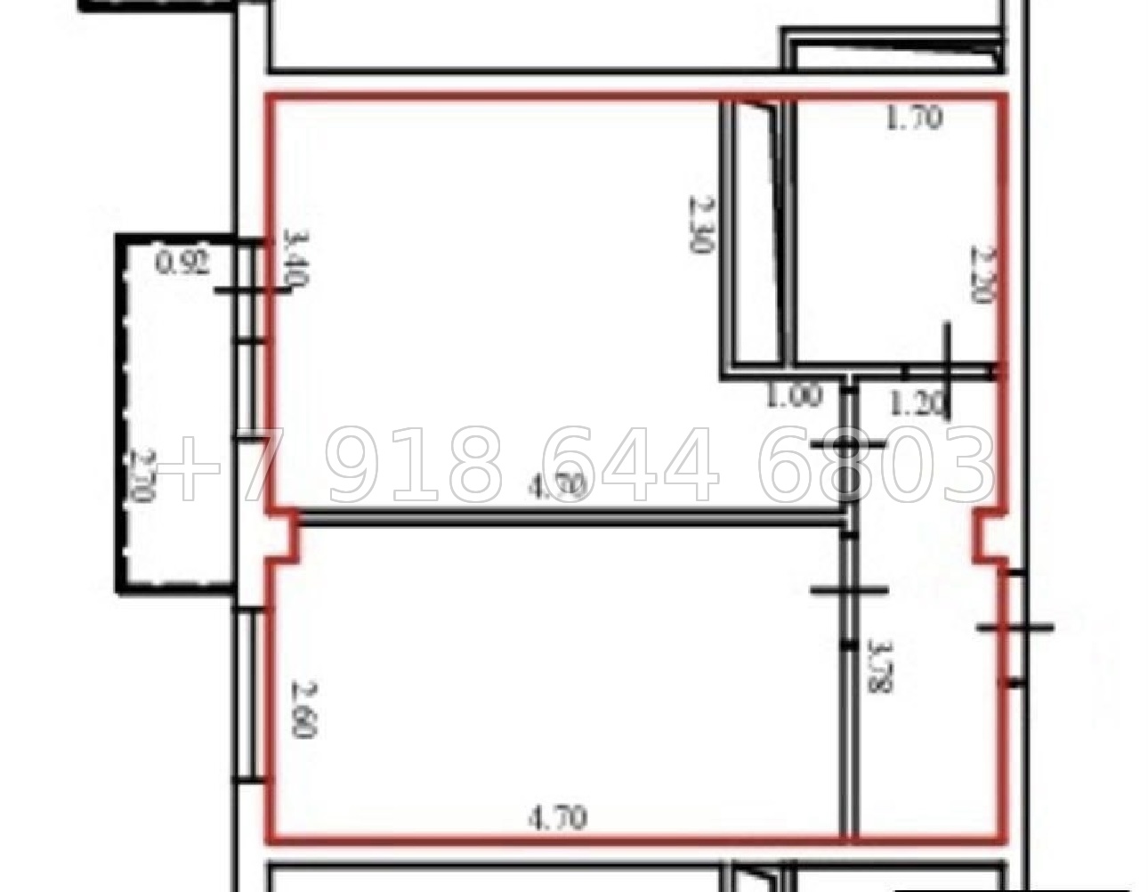 № 497 р. ЖК Гранд Парк Сочи однокомнатная квартира  - миниатюра 4