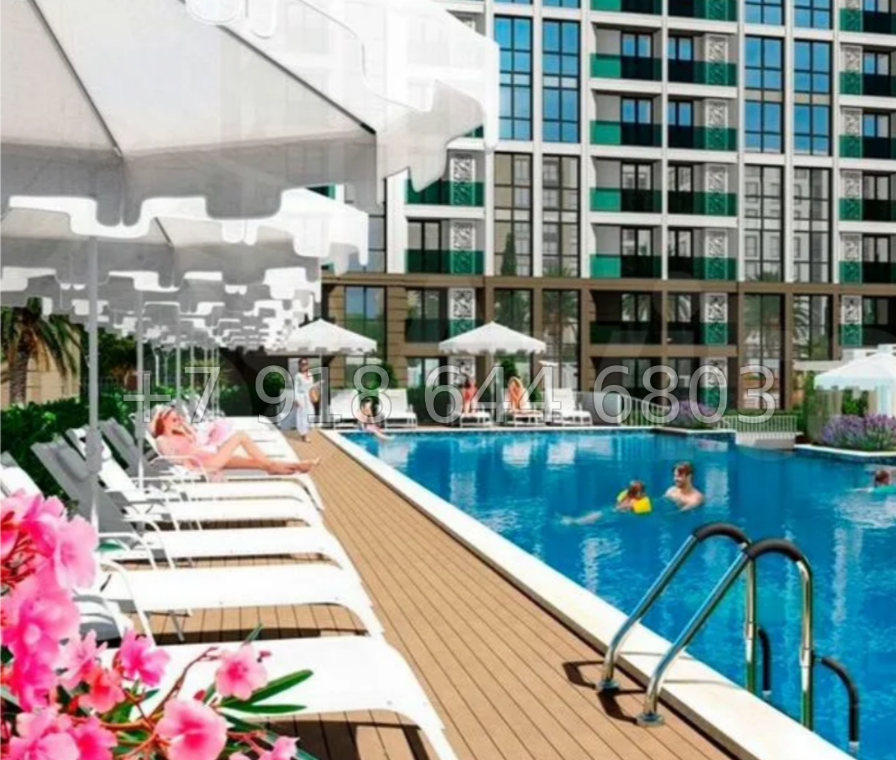 № 270 р. Квартира с бассейном у моря в городе Сочи  - миниатюра 8