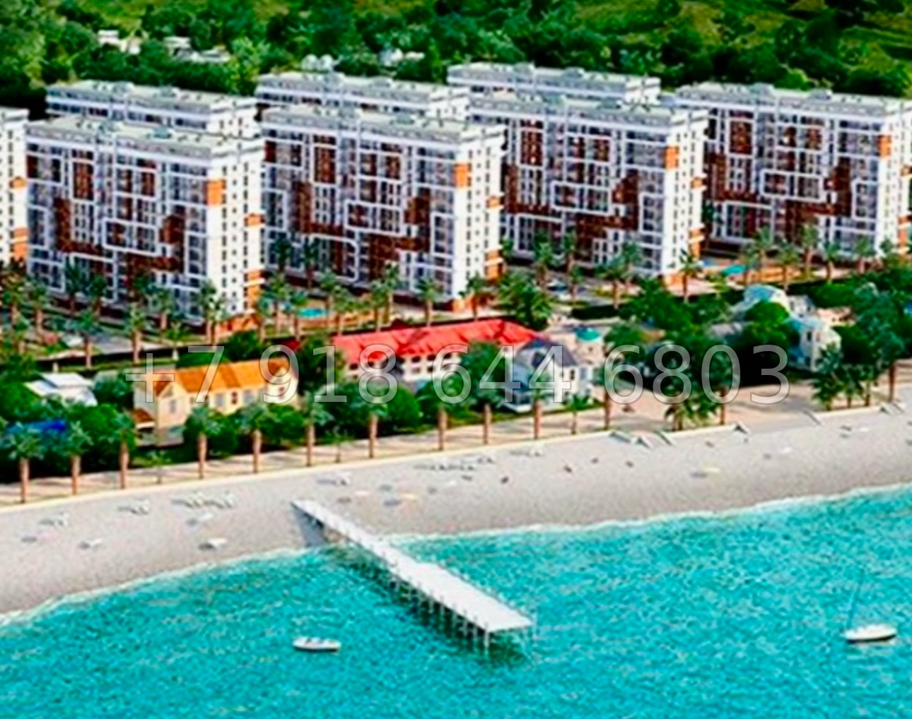 № 318 р. Квартира у моря в ЖК Каравелла Португалии Сочи  - миниатюра 10