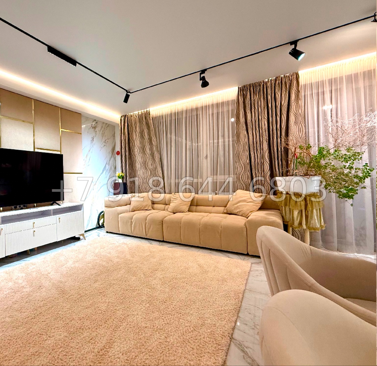 № 220 р. Трёхкомнатная Квартира в Адлере ЖК Кристалл  - миниатюра 7