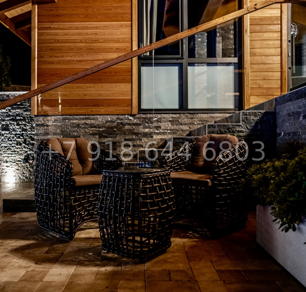 № 25В. Роскошный дом из бруса в городе Сочи с бассейном  - миниатюра 2