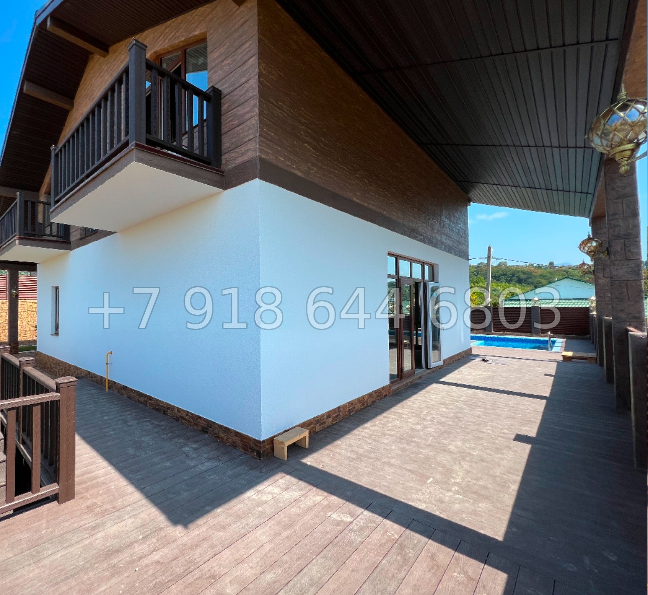 № 168 Б. Дом с большим бассейном в Адлере  - миниатюра 13