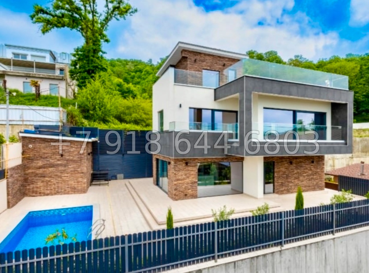 № 61 в. Коттедж с бассейном и новым ремонтом в Сочи Хоста - миниатюра 27