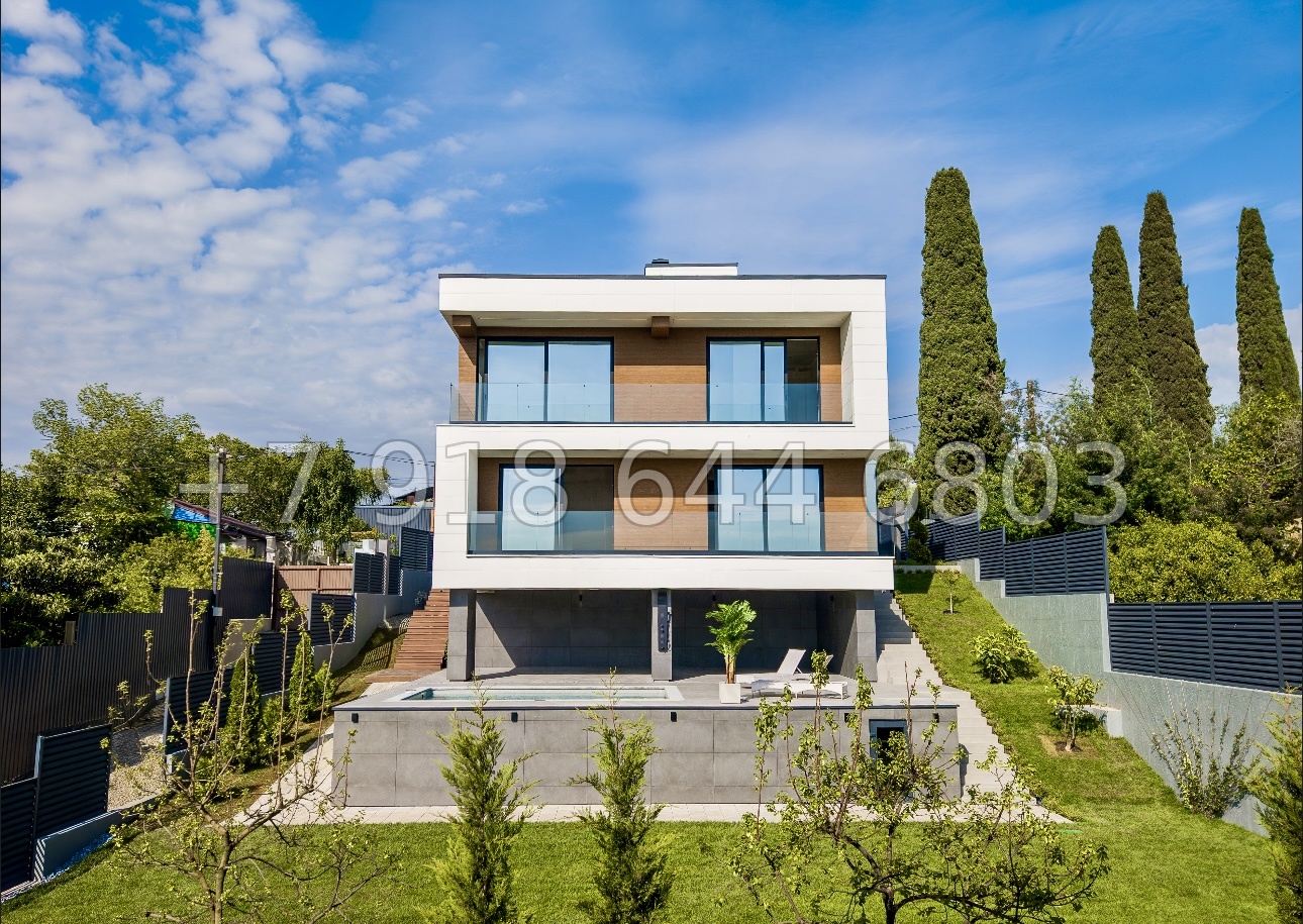 № 28 м. Современный дом с бассейном в Адлере  - миниатюра 18