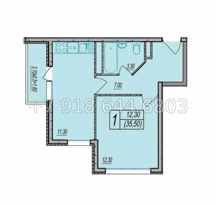 № 55р. Роскошная квартира в Сириусе. ЖК Фрукты Сириус  - миниатюра 6