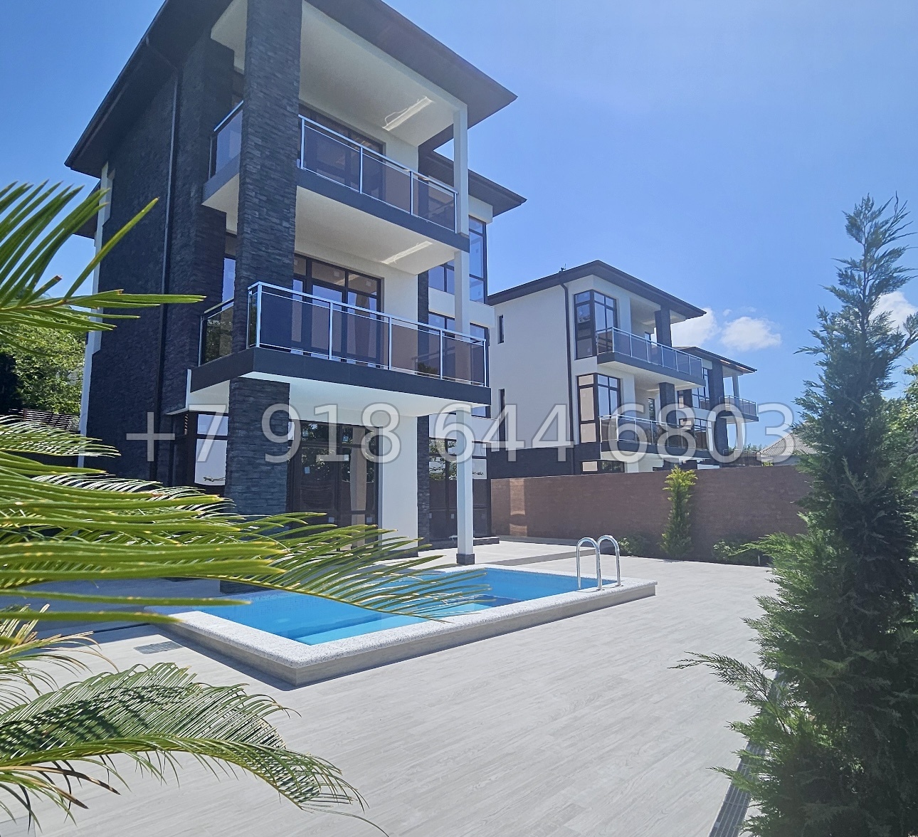 № 83 Б. Три дома с бассейном на выбор в Адлере  - миниатюра 5