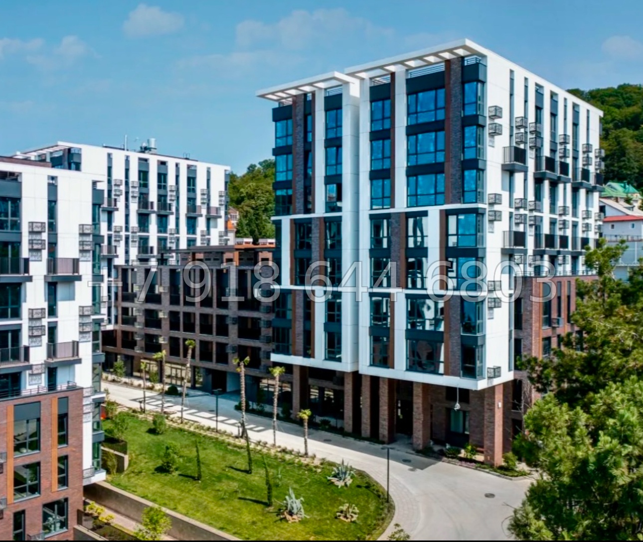 № 29 ш. Трёхкомнатные апартаменты в АК Моравия Сочи  - миниатюра 20