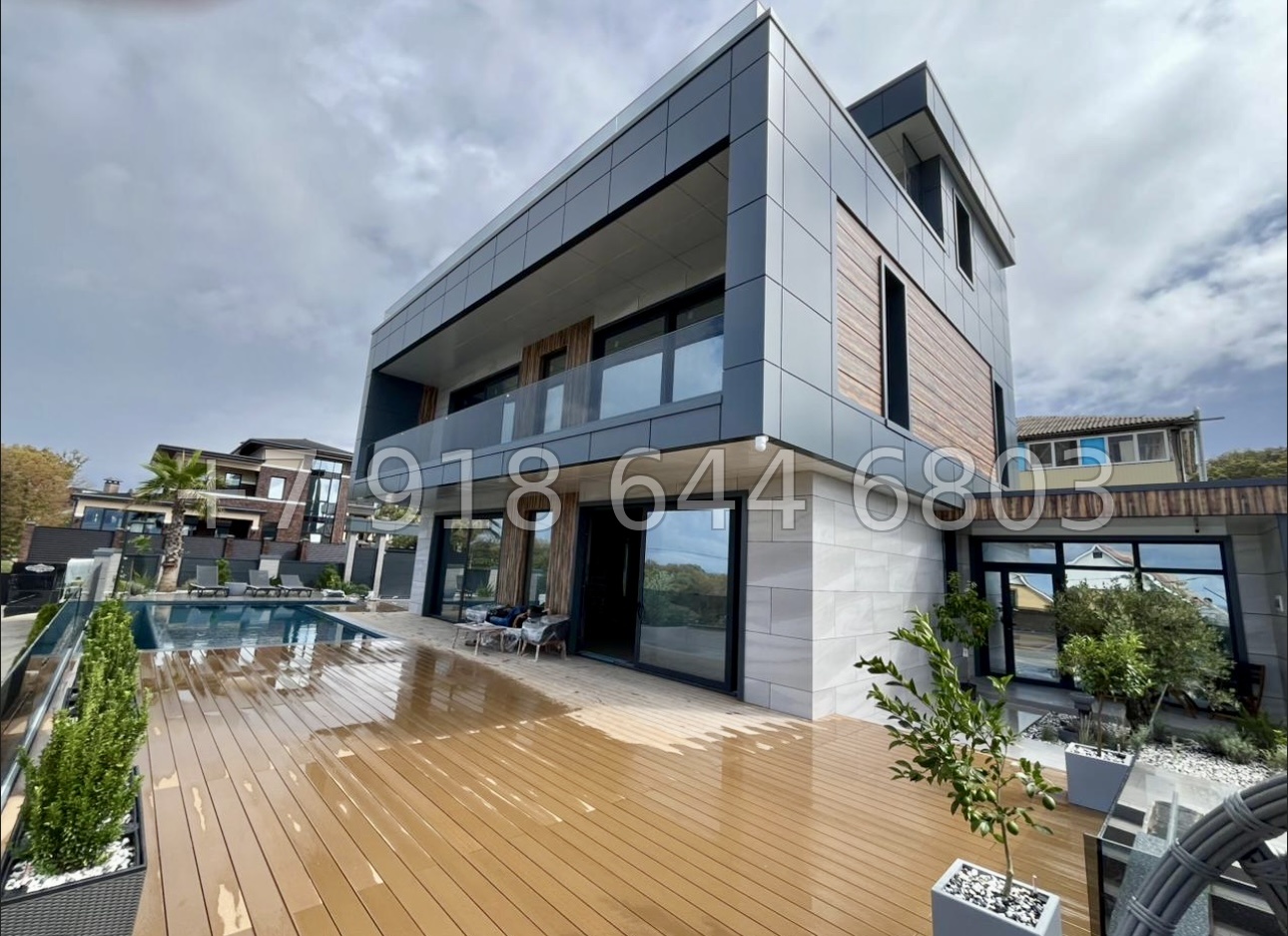 № 32 М. Современный коттедж с бассейном в Адлере  - миниатюра 3