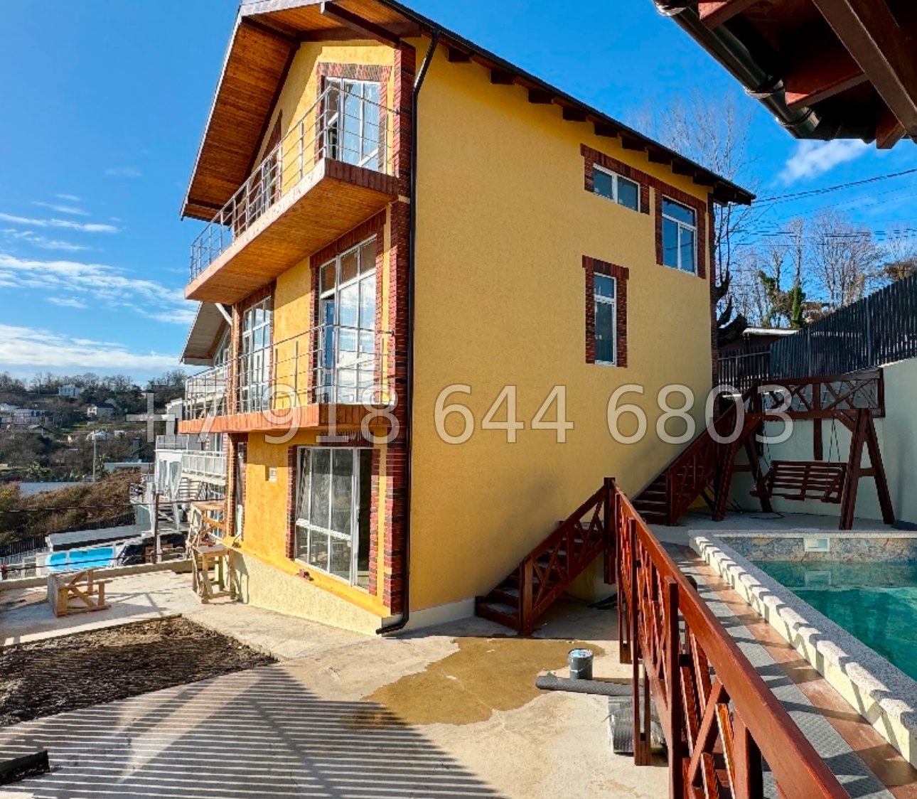 № 72А. Дом с бассейном в Адлере  - миниатюра 4