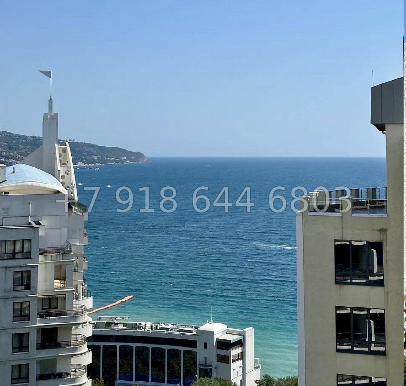 № 8г. Квартира в Ялте . Большая площадь. Вид на море - миниатюра 2