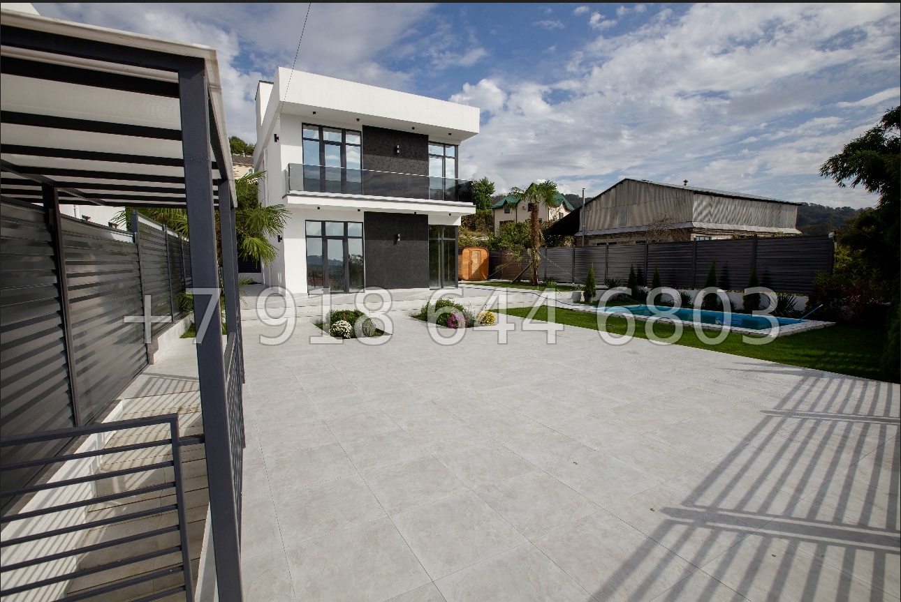 № 12 Б. Дома с бассейном в Адлере  - миниатюра 13