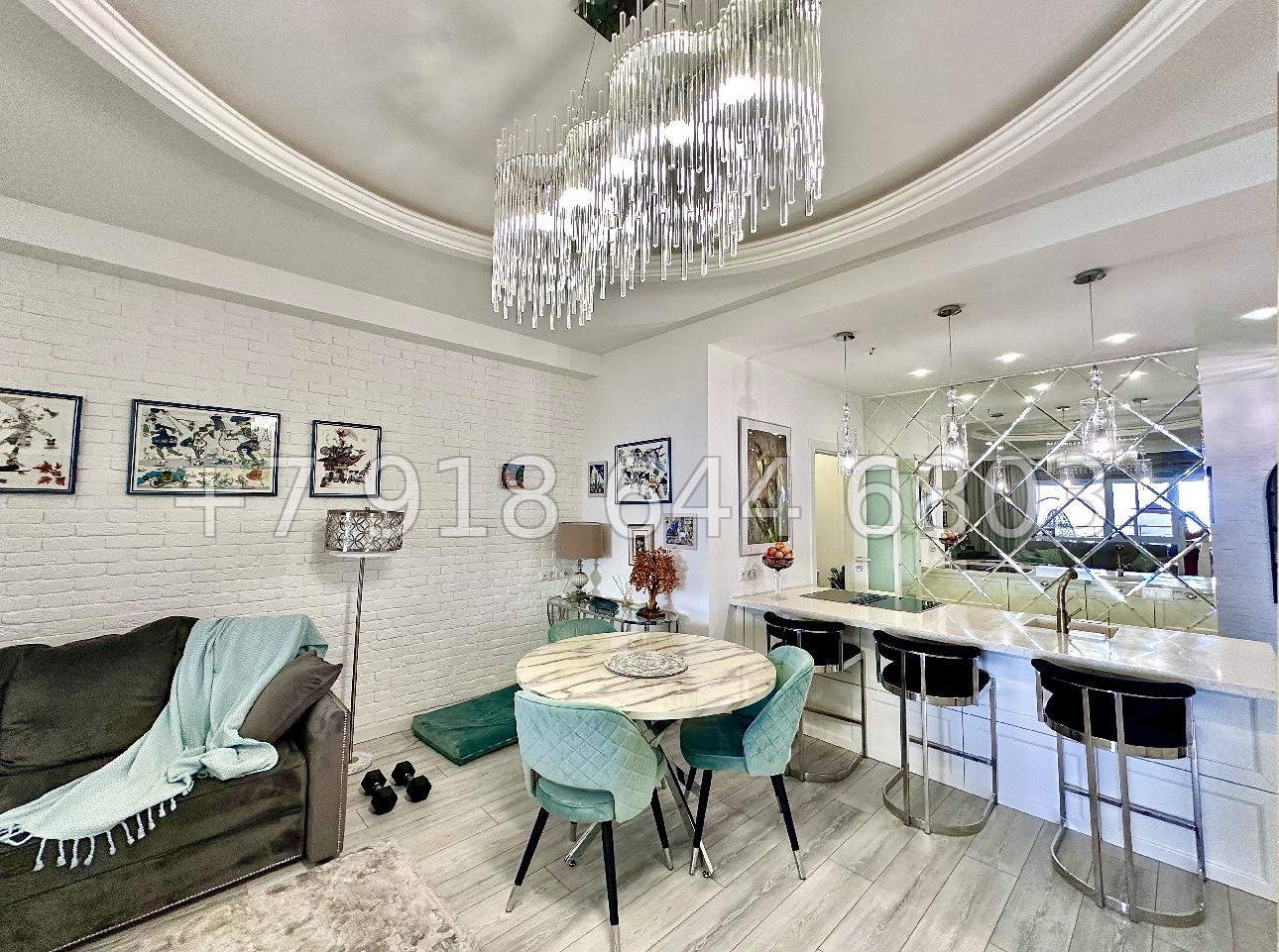 № 32е. Квартира с бассейном в роскошном ЖК Лазурный Берег Сочи - миниатюра 4