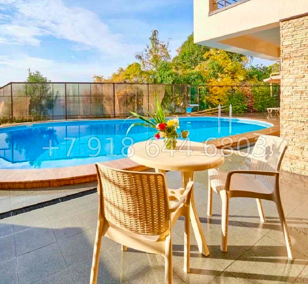 № 75в. Вилла в средиземноморском стиле в Адлере с бассейном  - миниатюра 14