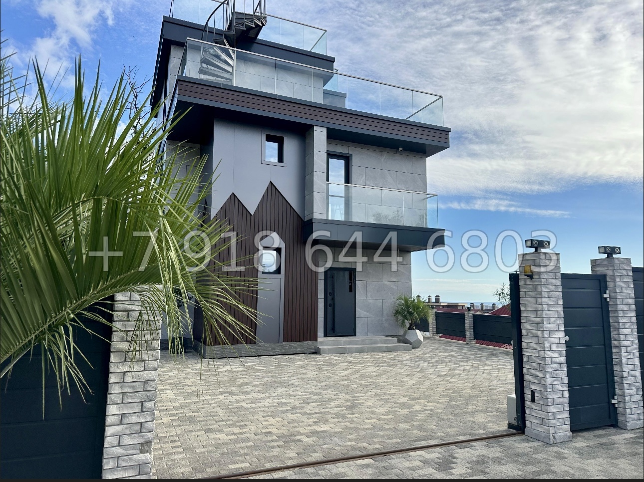 № 87 Б. Дом с видом на Олимпийский парк. Современный дом в Адлере  - миниатюра 23