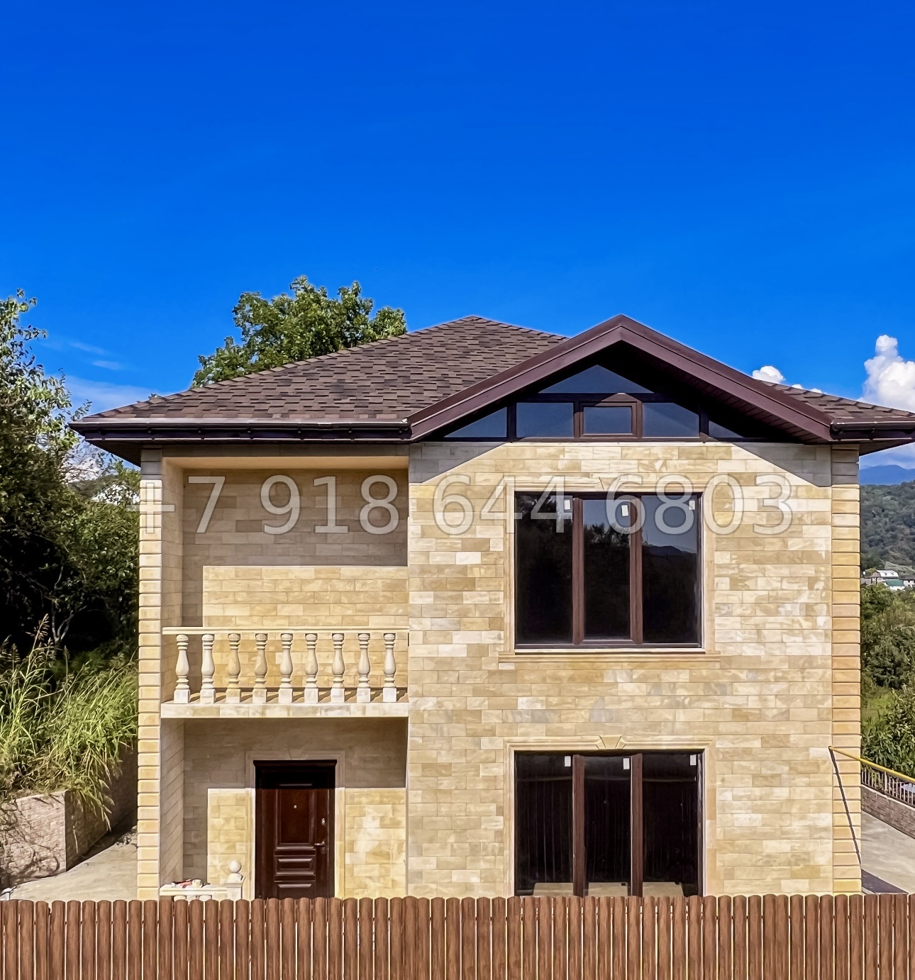 № 38 А. Два дома из дагестанского камня в Адлере  - миниатюра 1