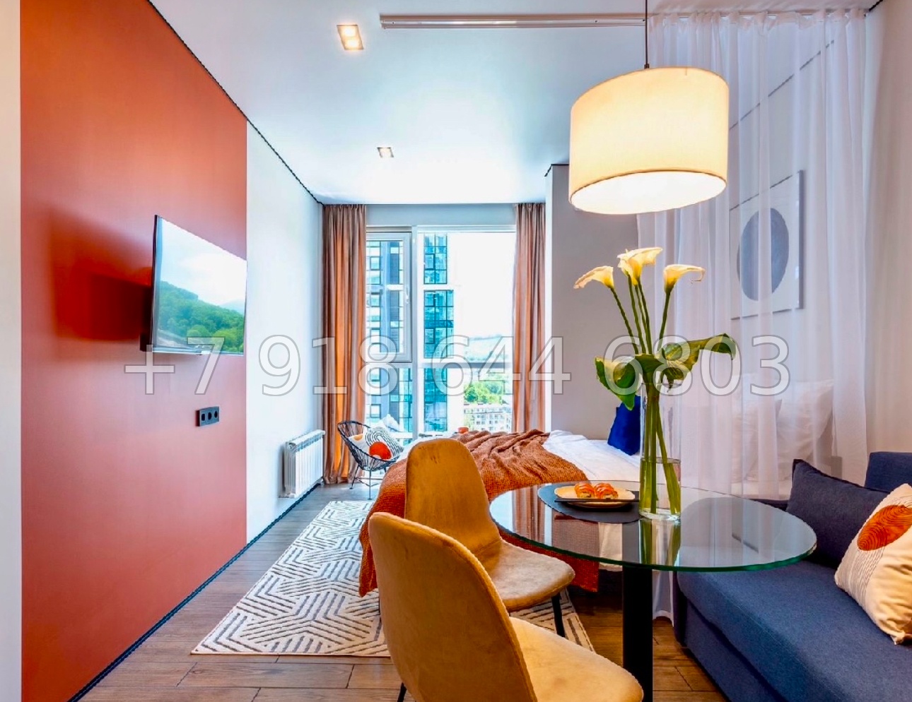 № 126 р. Квартира с лучшим ремонтом в ЖК Сочи Парке - миниатюра 3