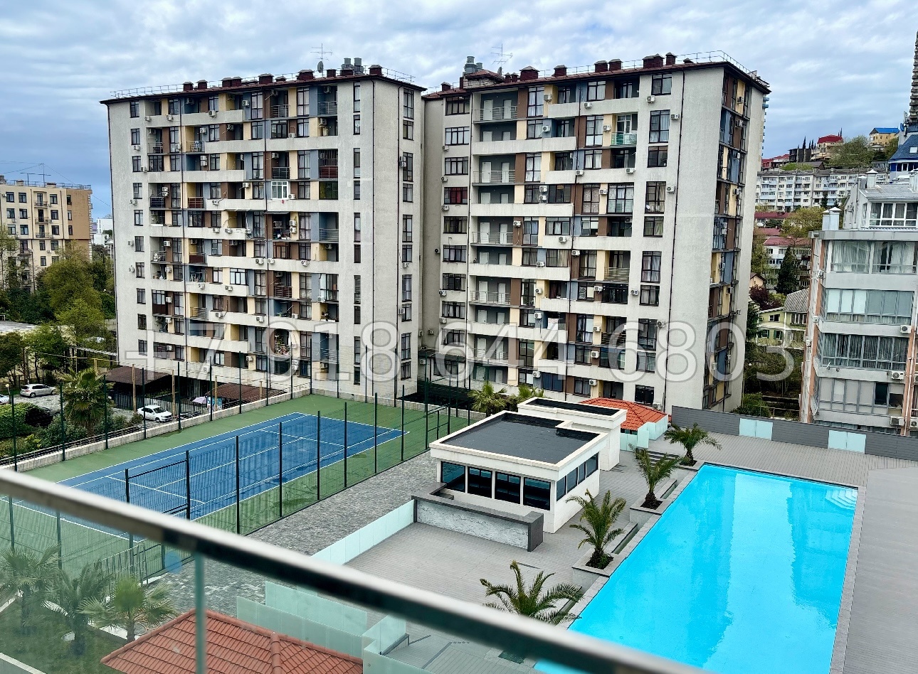 № 541 р. Квартира с видом на бассейн у моря - миниатюра 9