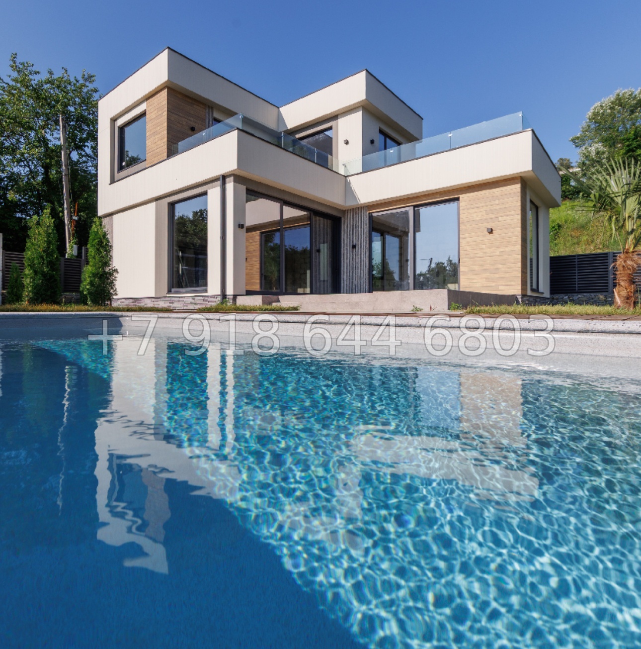 № 181 Б. Дом с бассейном и с видом на море в Сочи  - миниатюра 1