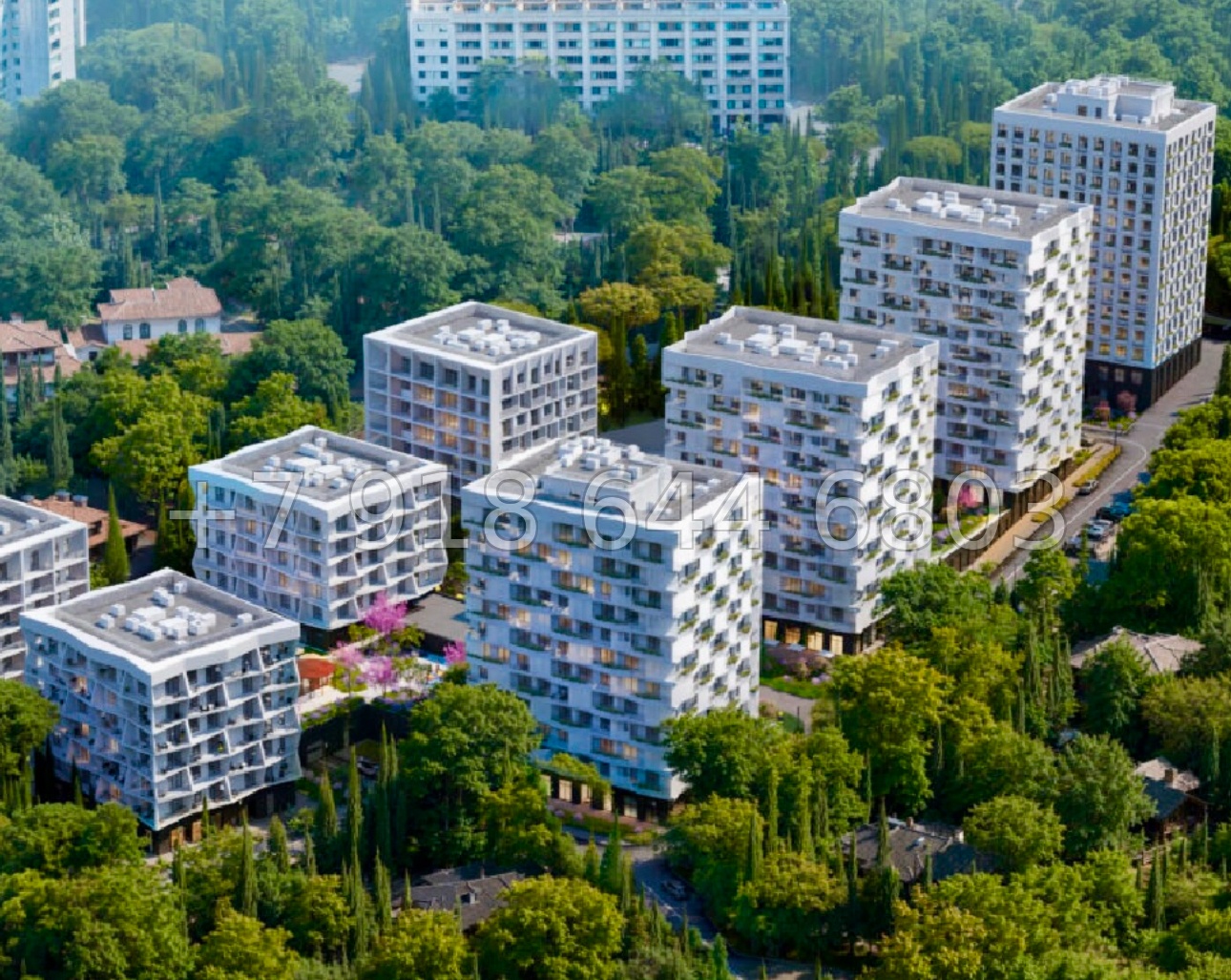 № 6ю. Квартиры у моря в Алуште. Дома Бизнес класса. ЖК Парковая Резиденция  - миниатюра 38