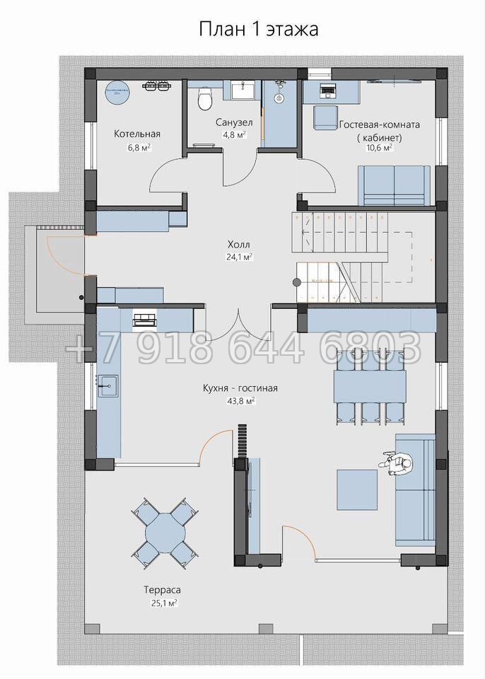 № 80 А. Дом в Сочи на Мамайке  - миниатюра 9