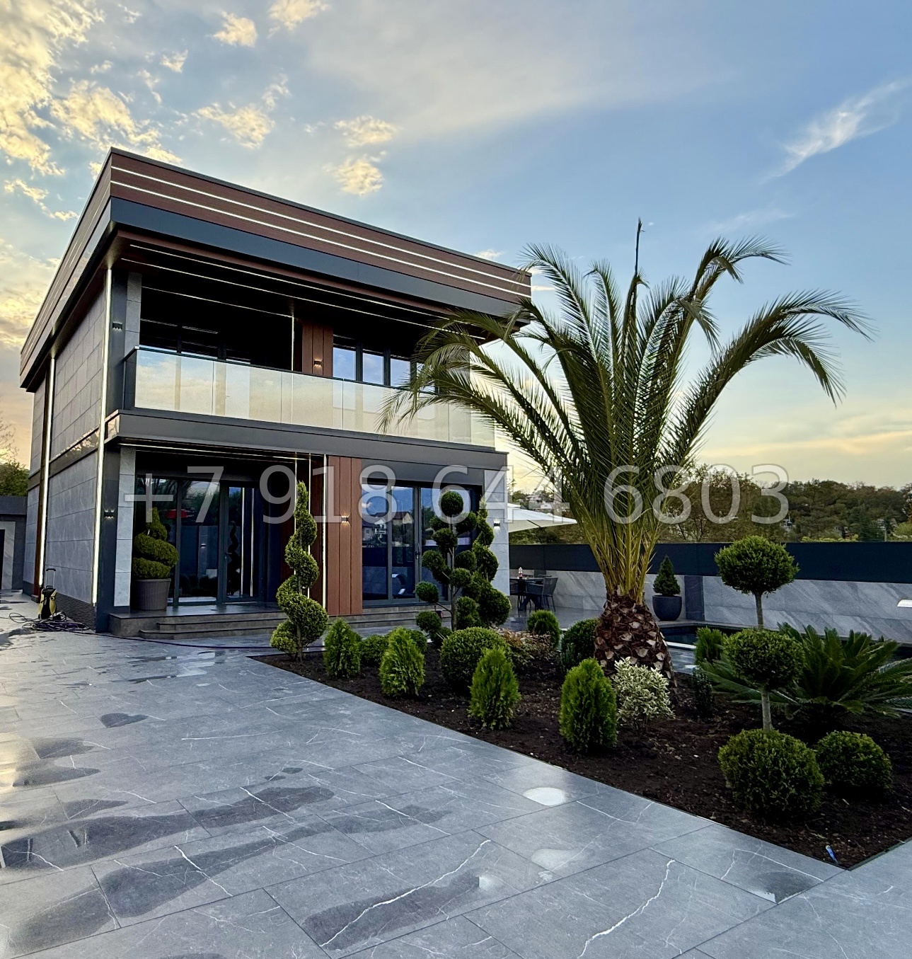 № 63 Б. Красивый дом с бассейном в Адлере  - миниатюра 4