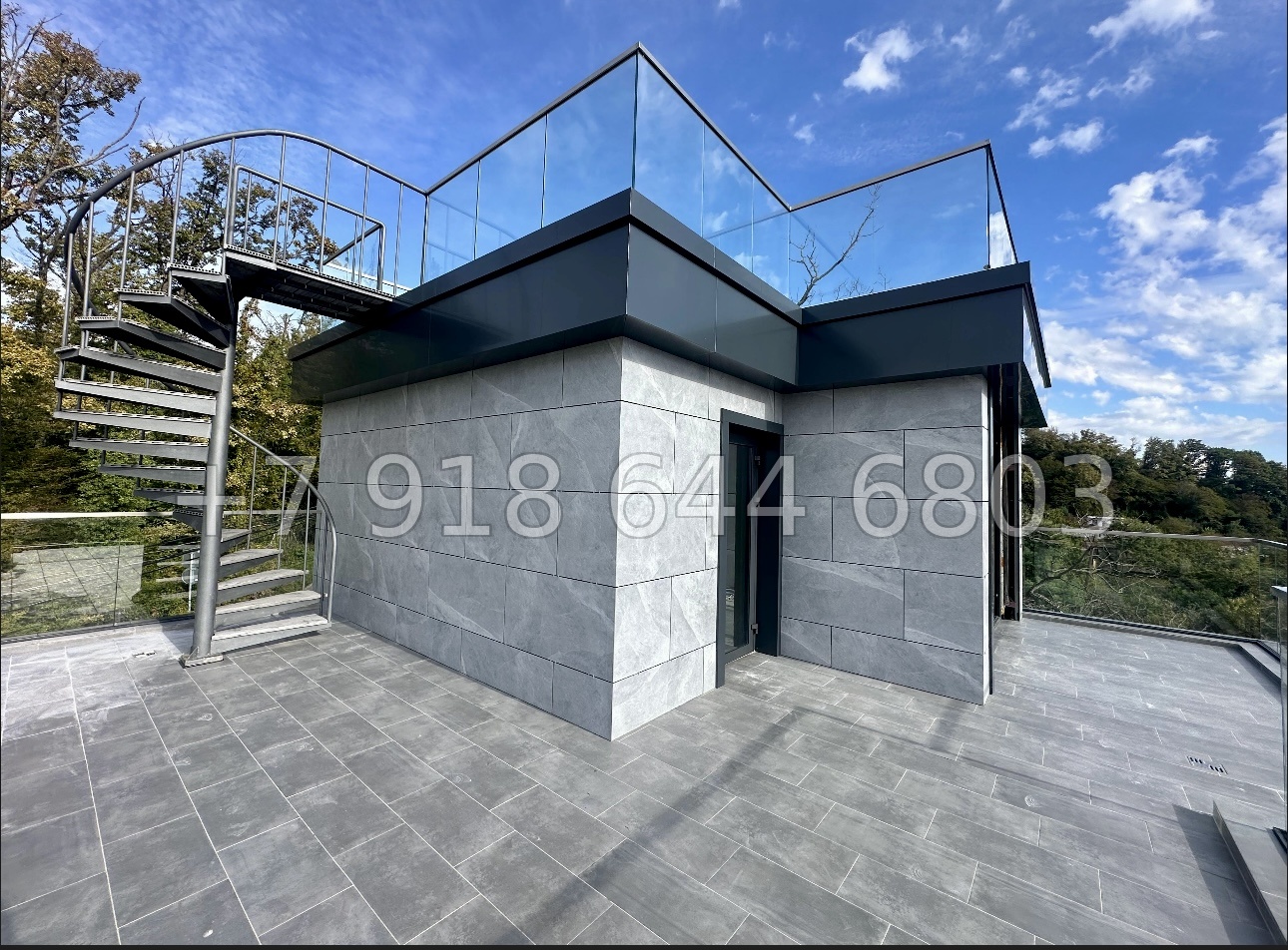 № 87 Б. Дом с видом на Олимпийский парк. Современный дом в Адлере  - миниатюра 18