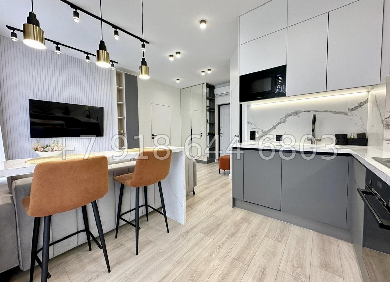 № 21р. Квартира в Сочи с прекрасным видом и ремонтом  - миниатюра 8