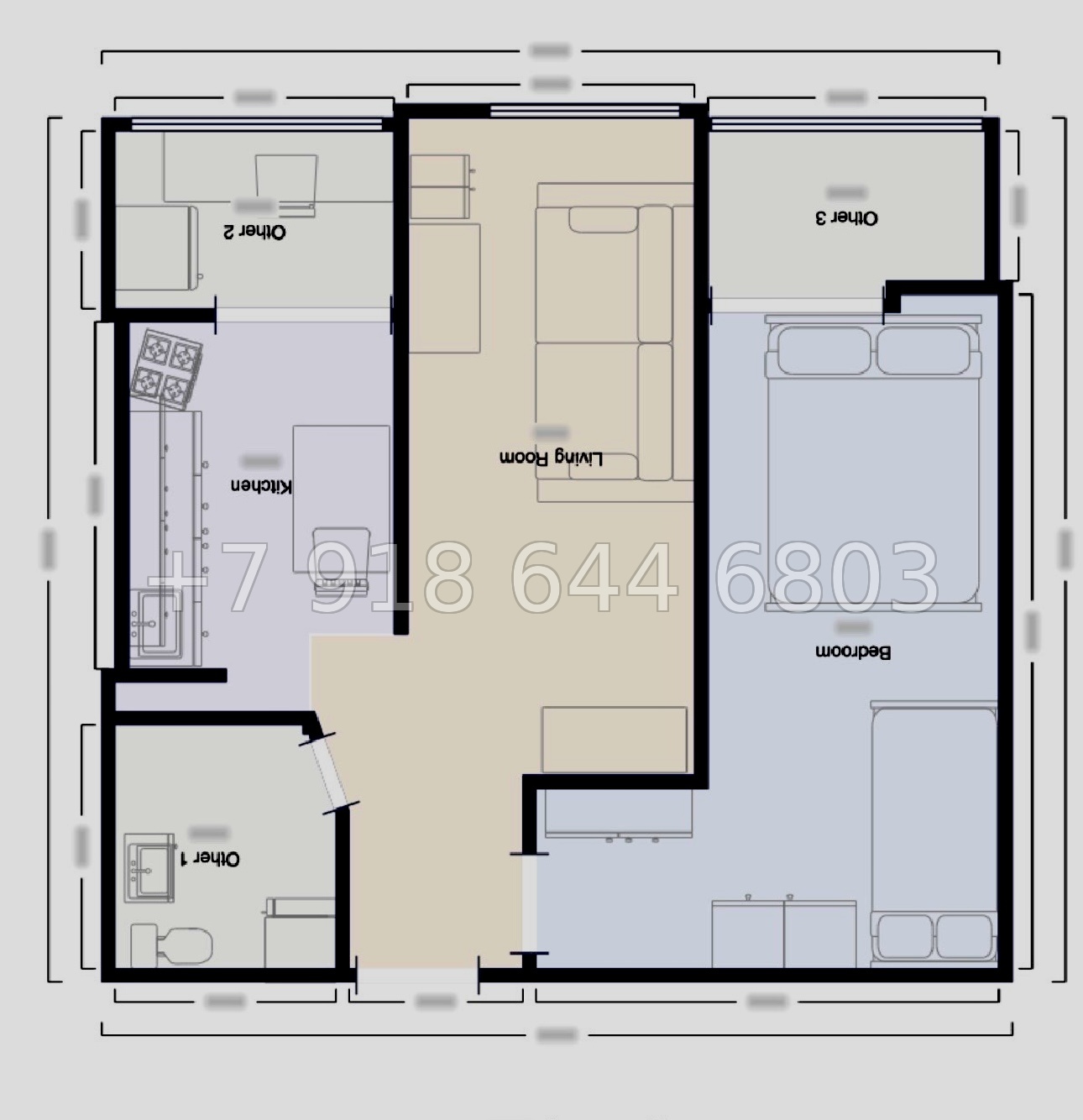 № 70х жилье в Сочи. Большая площадь  - миниатюра 1