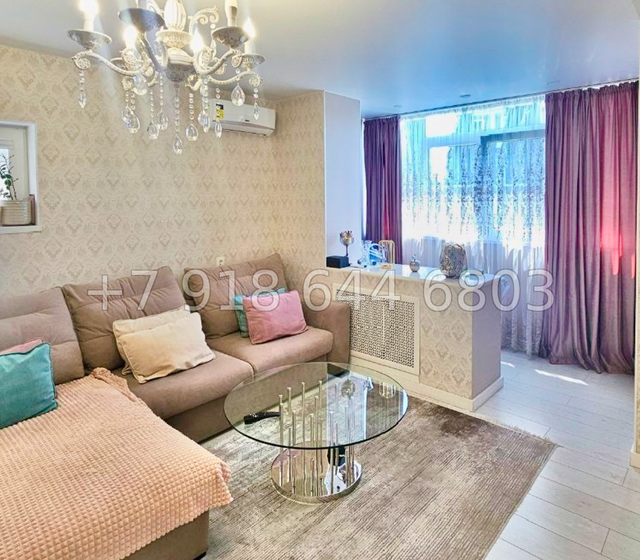 № 388 р. Трёхкомнатная квартира в городе Сочи  - миниатюра 2