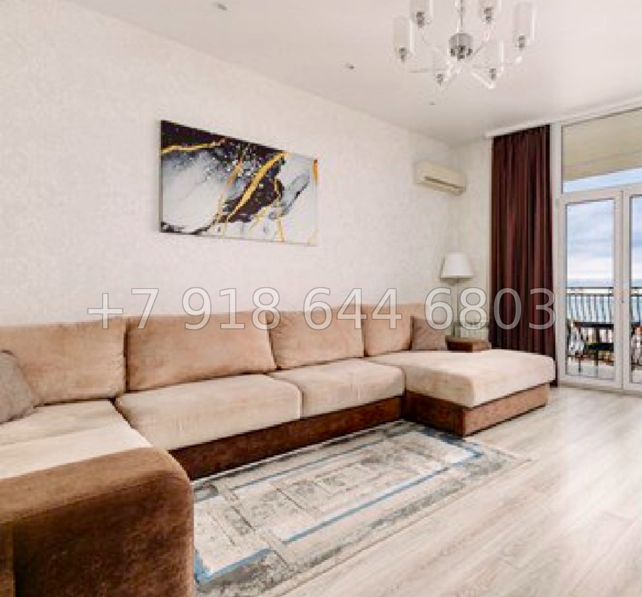 № 297 р. Трёхкомнатная Квартира с видом на море и с бассейном в Сочи Хосте - миниатюра 4