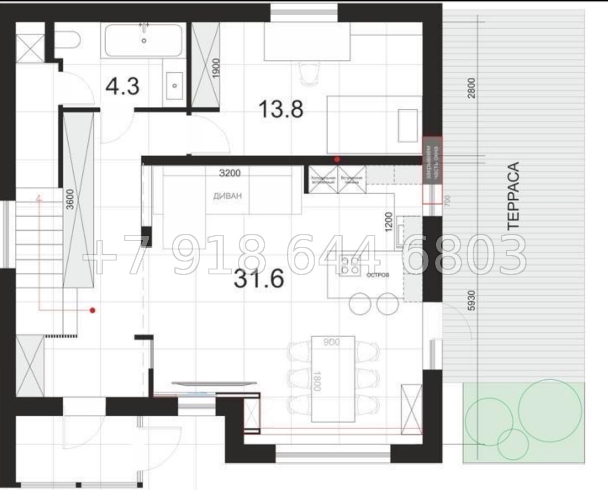 № 226 в. Дом в Адлере недалеко от школы  - миниатюра 20