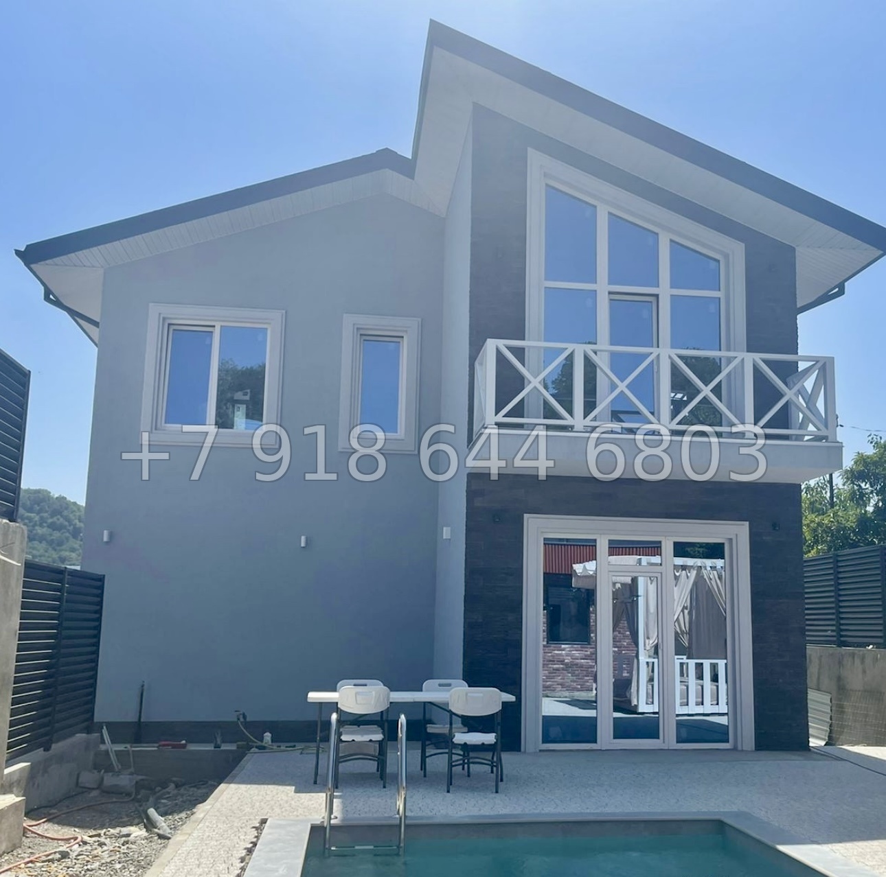 № 60 Б. Отличный дом с большим участком земли в Адлере с бассейном  - миниатюра 14