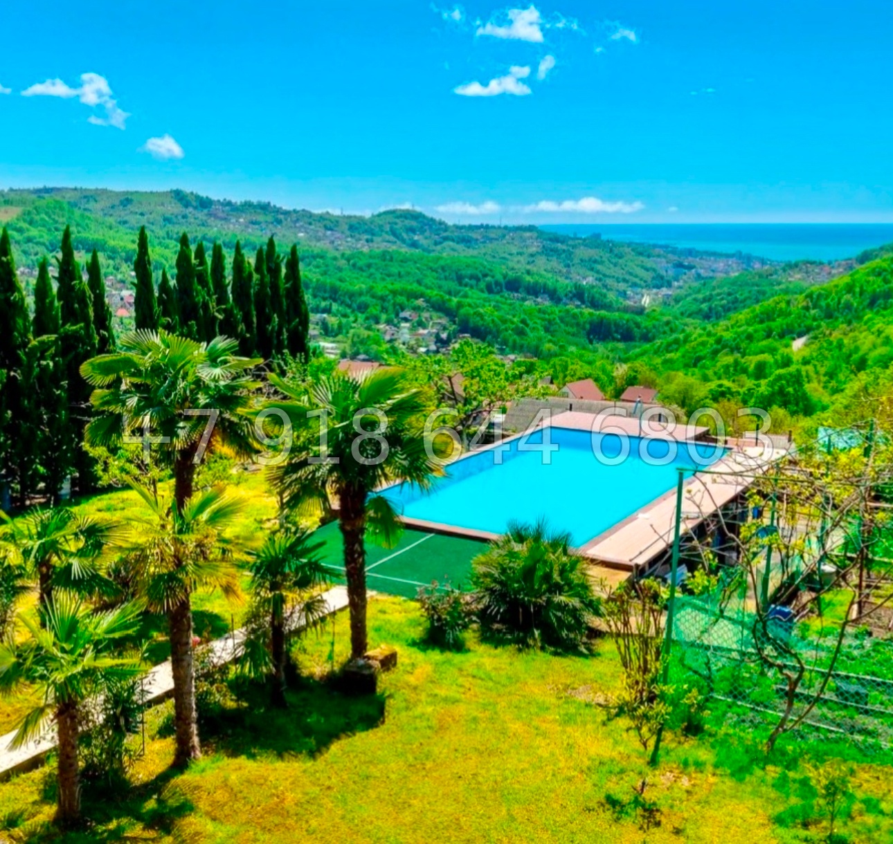 № 31 в. Три дома с бассейном. Один для прислуги. Дом с видом на море в Сочи  - миниатюра 4