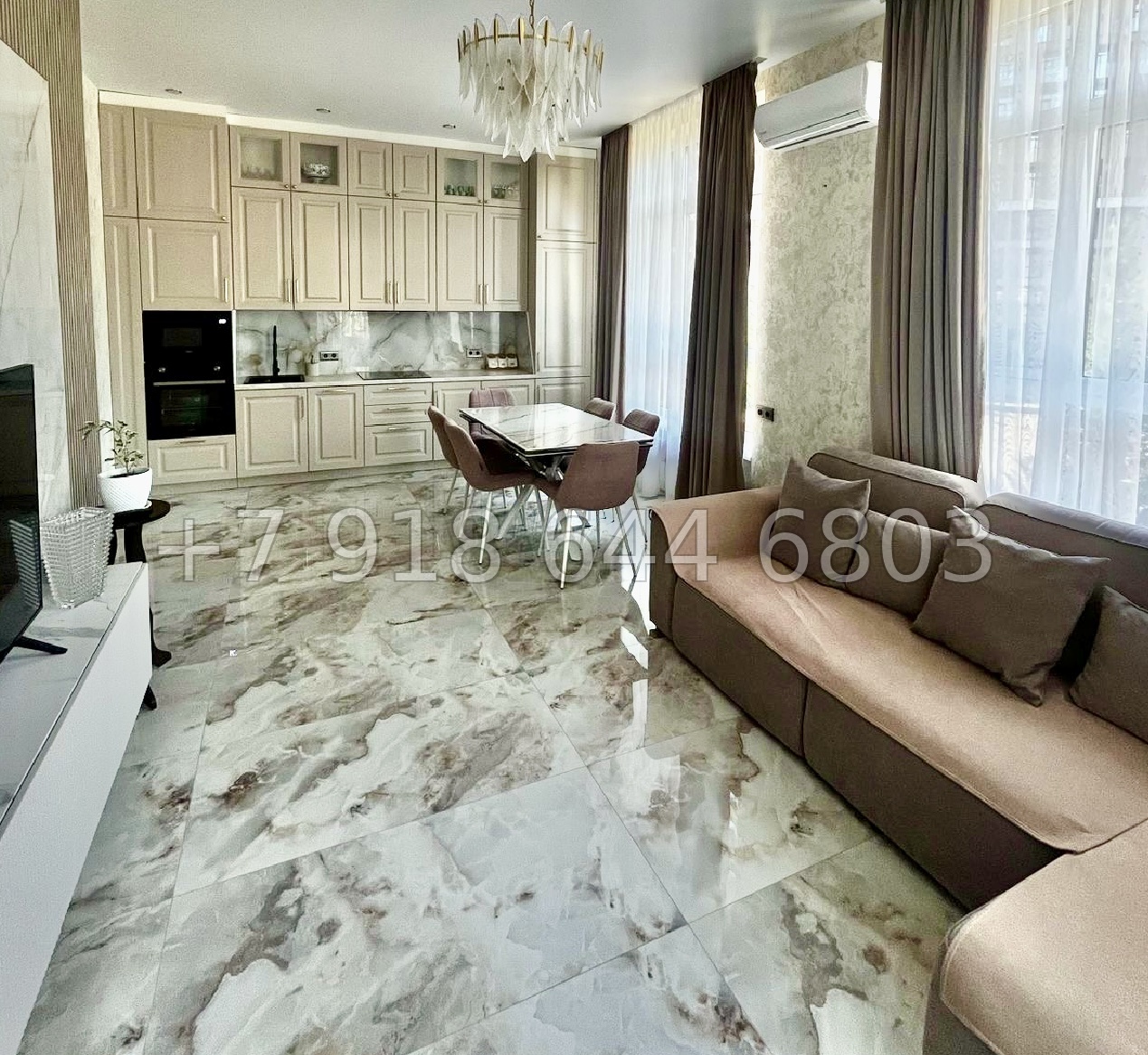 № 382 р. Двухкомнатная Квартира в Сочи ЖК Аллея Парк Дагомыс  - миниатюра 6