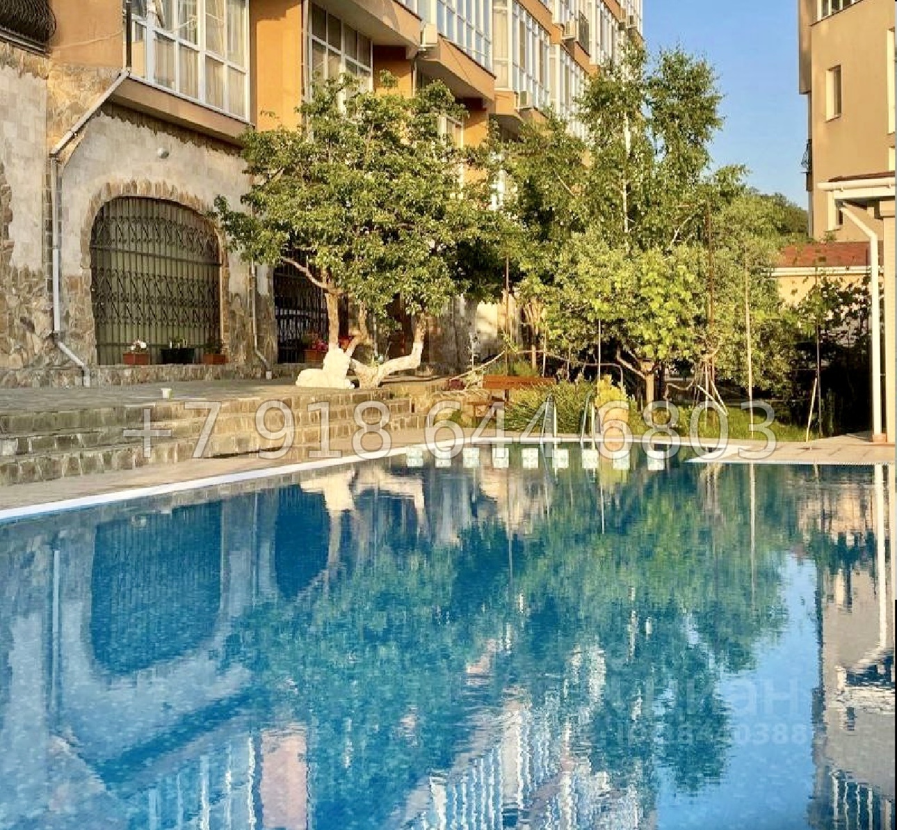 № 297 р. Трёхкомнатная Квартира с видом на море и с бассейном в Сочи Хосте - миниатюра 2