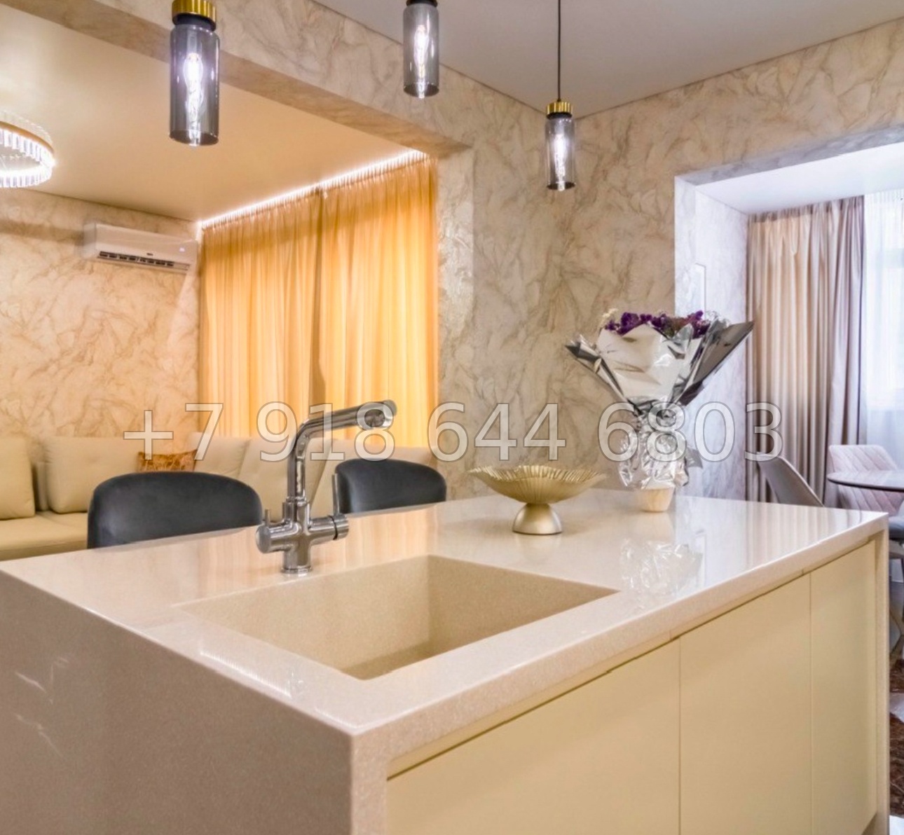 № 14 е. Трёхкомнатная Квартира в центре города Сочи ЖК Огни Сочи  - миниатюра 28