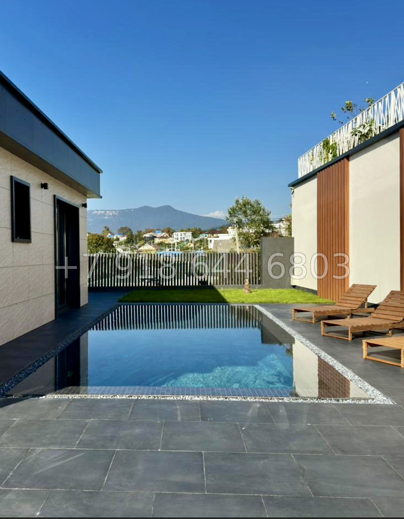 № 24 Б. Дом с бассейном в Адлере  - миниатюра 13