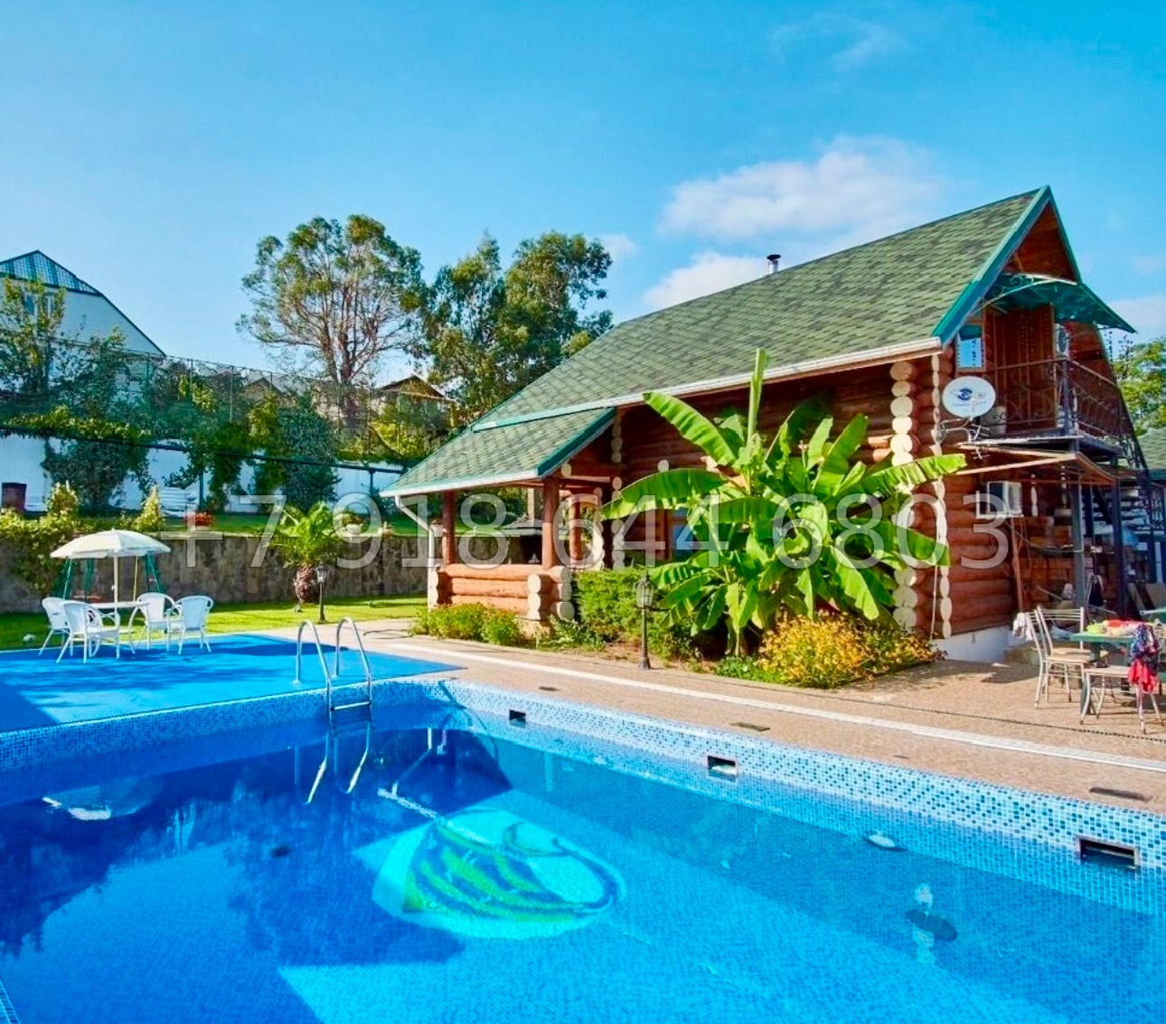 № 146 Б. Дом с огромным бассейном в Сочи  - миниатюра 4