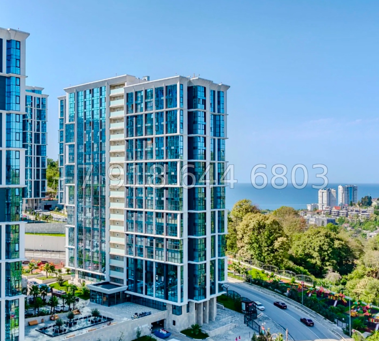 № 161 п. ЖК Сочи Парк. Квартира с кроватью  - миниатюра 17