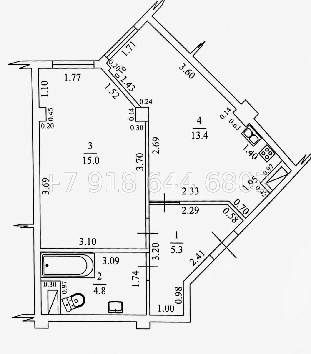 № 272 п. Квартира в Адлере у моря - миниатюра 13