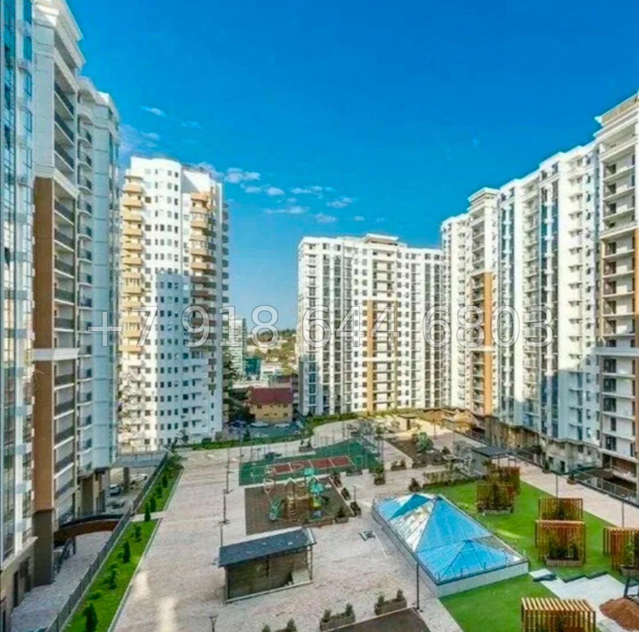 № 45р. Двухкомнатная Квартира в популярном Жилом Комплексе в центре города Сочи.  - миниатюра 13