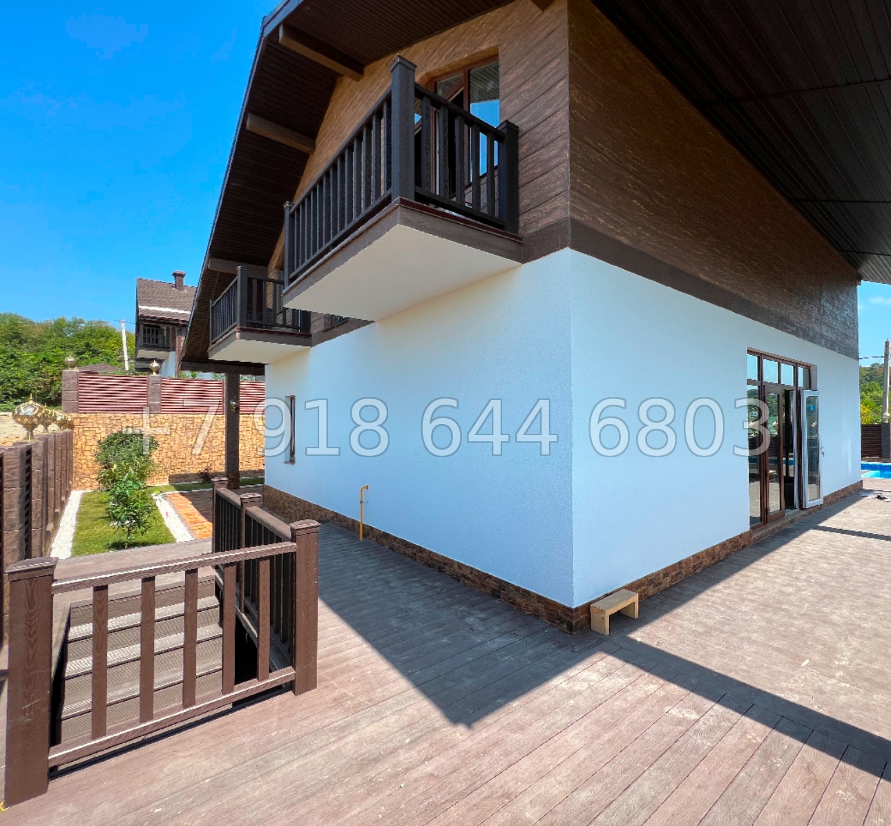 № 168 Б. Дом с большим бассейном в Адлере  - миниатюра 16