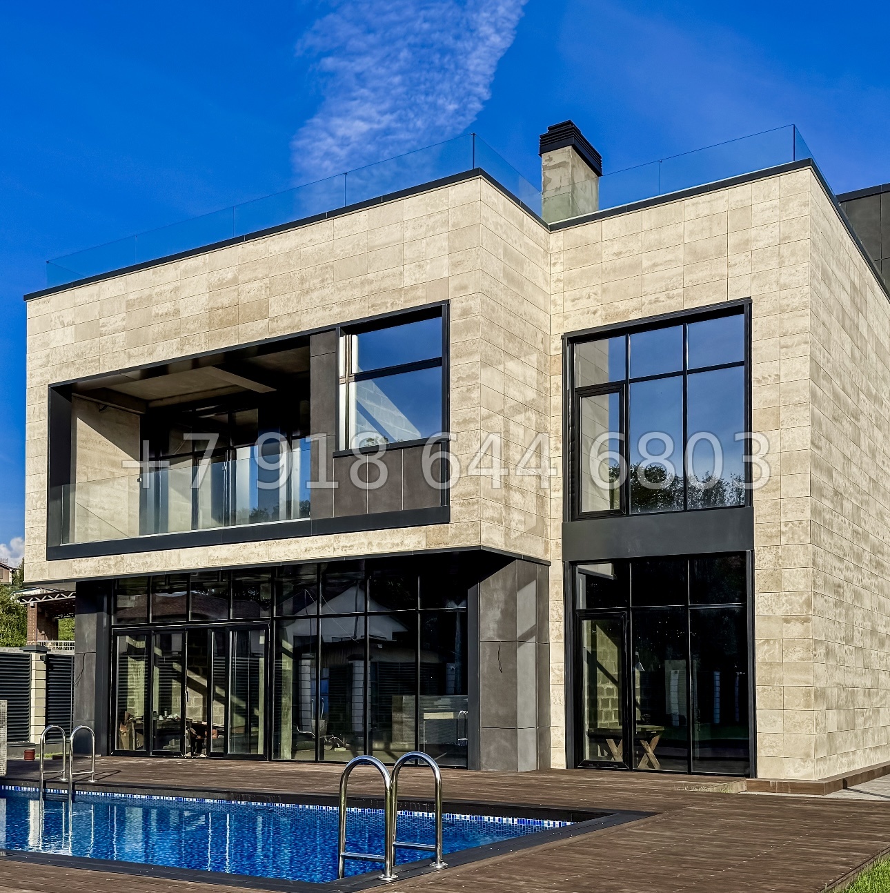 № 30 м. Роскошные две виллы с бассейном в Адлере  - миниатюра 19