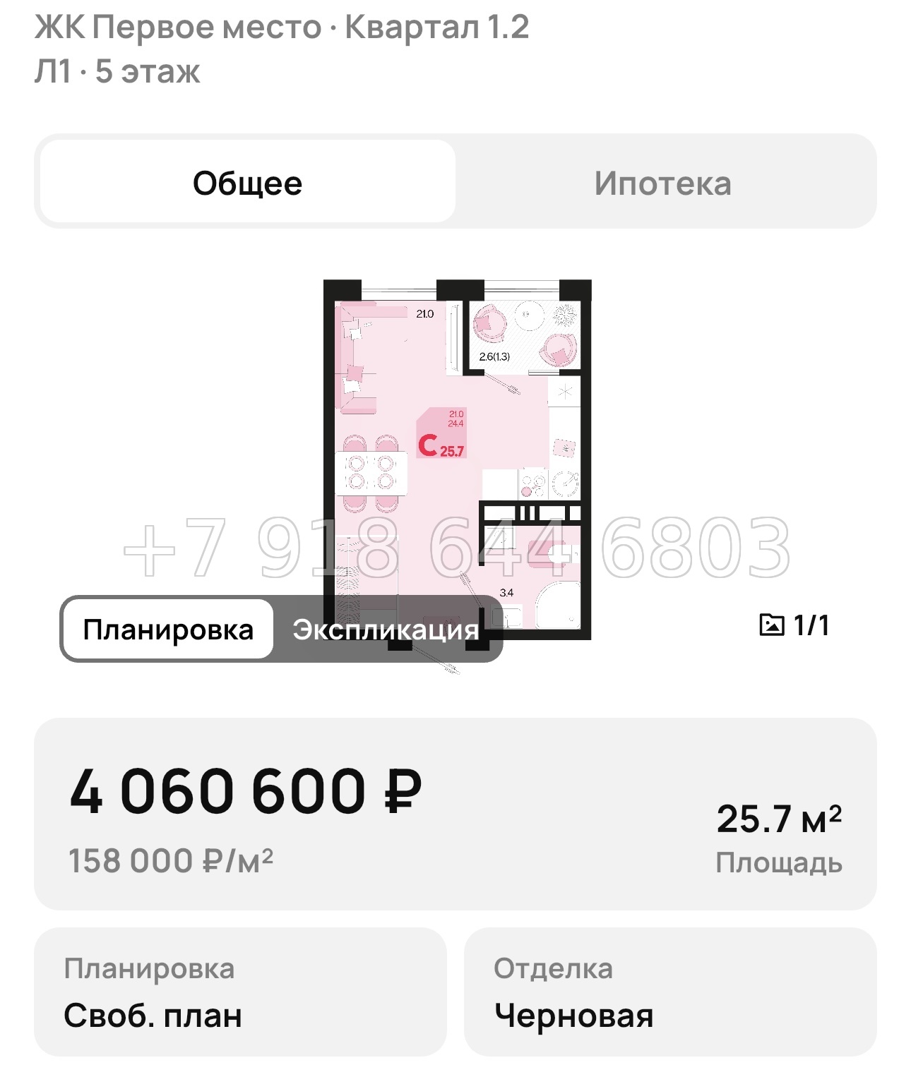 № 1. ЖК Первое место Краснодар  - миниатюра 34